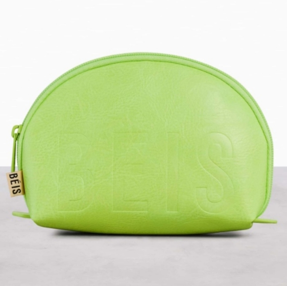 💚 SOLD💚 BEIS Cosmetic Bag Citron Green-SOLD - Picture 4 of 9